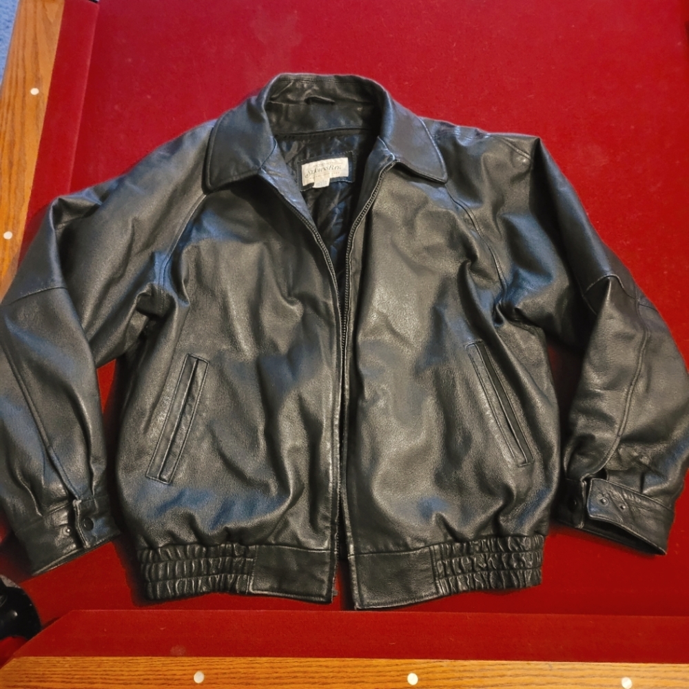 Leather coat